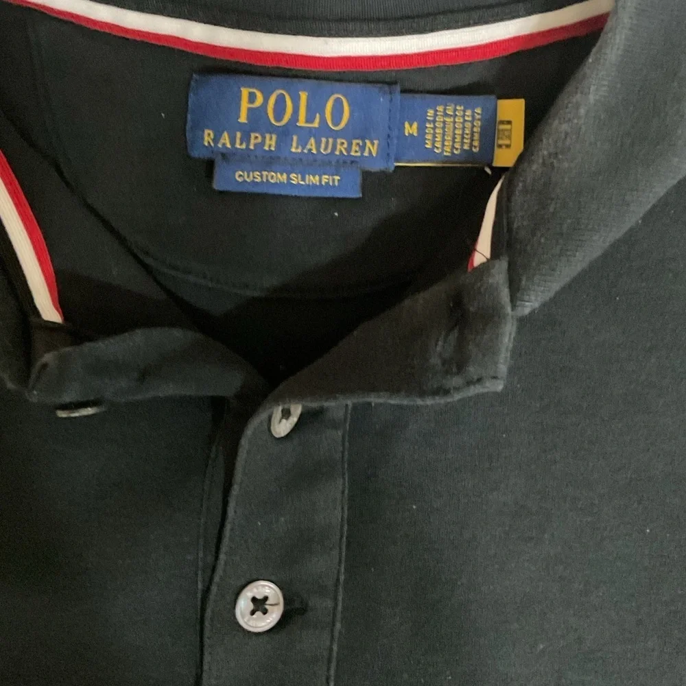 Polo Ralph Lauren Golf Polo Black Custom Slim Fit Short Sleeve